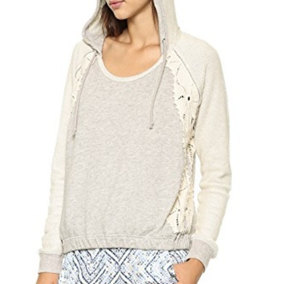Free People Tops - Free People Gray Hoodie Only You Size Medium